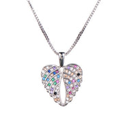 Collier Coeur Ailes D'Ange