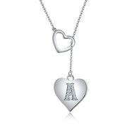 collier coeur initiale