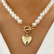 Collier Coeur collier de perles