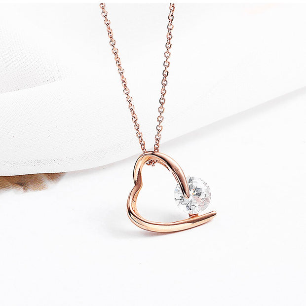 Collier Coeur Rose Gold