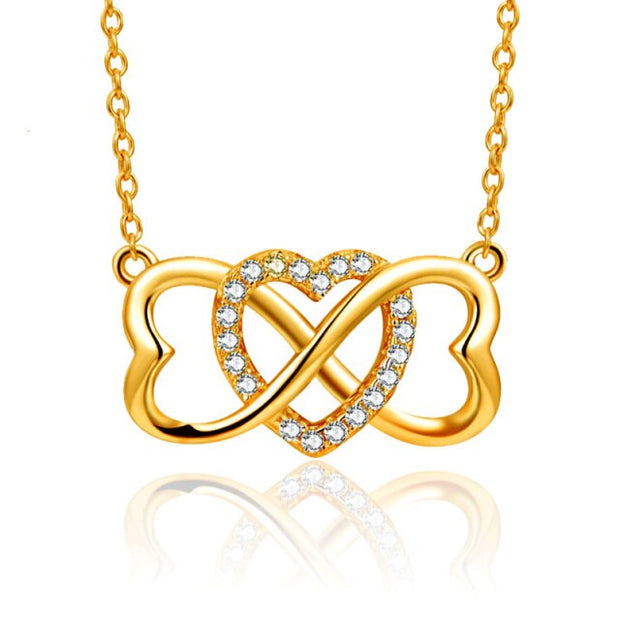 Collier Coeur Amour Infini